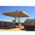 New design prefabricated steel structure space frame gas station service station canopy